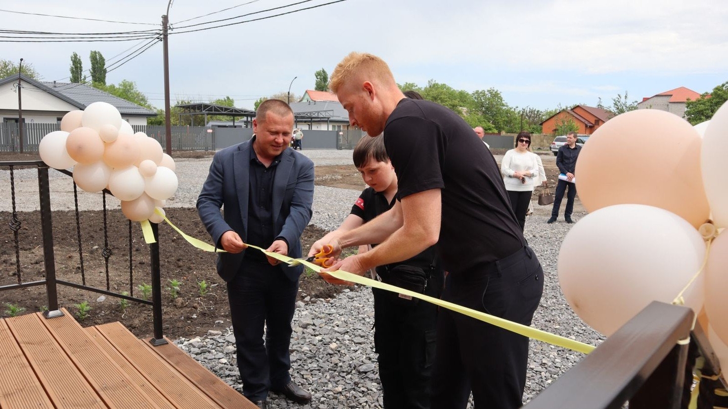 Opening ceremony with GAU Foundation's local Project Manager and the Embassy of Denmark in Ukraine, Noviy Buh community (20 May 2026)