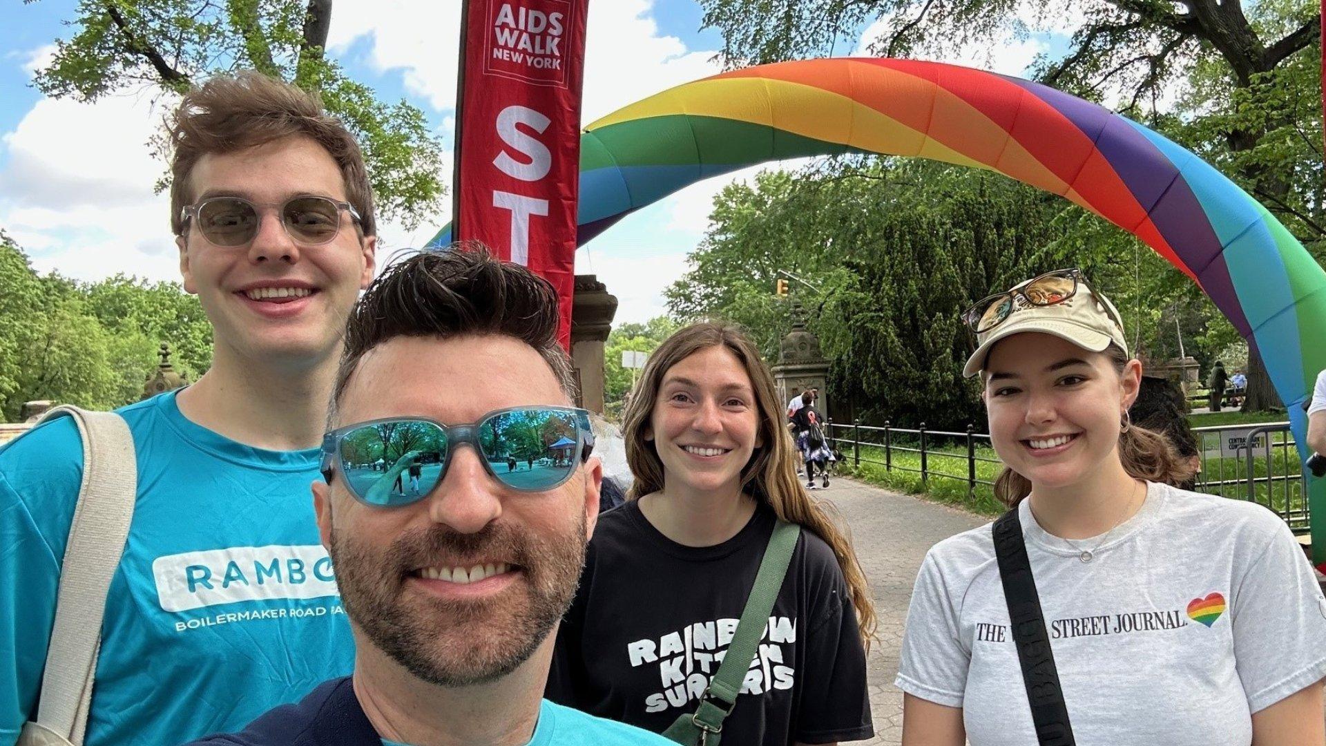 Members of the Pride Network at the New York City AIDS Walk