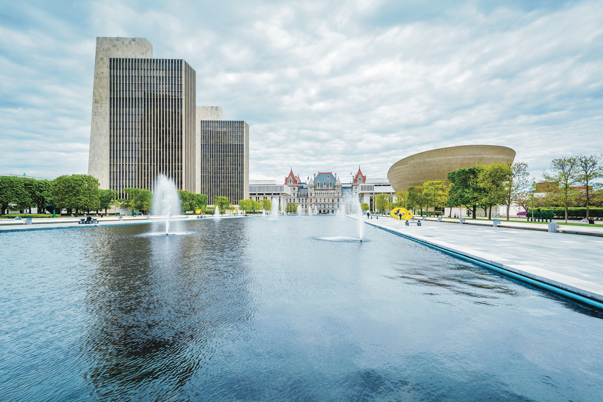 In 2021, Ramboll won its largest US energy masterplan project to date, an energy audit of the Empire State Plaza in downtown Albany, New York. The Plaza is home to several state level government agencies, the legislature, and governor’s office, employing more than 13,000 public servants in total. The project focuses on transitioning the Plaza to renewable and low-carbon energy solutions.