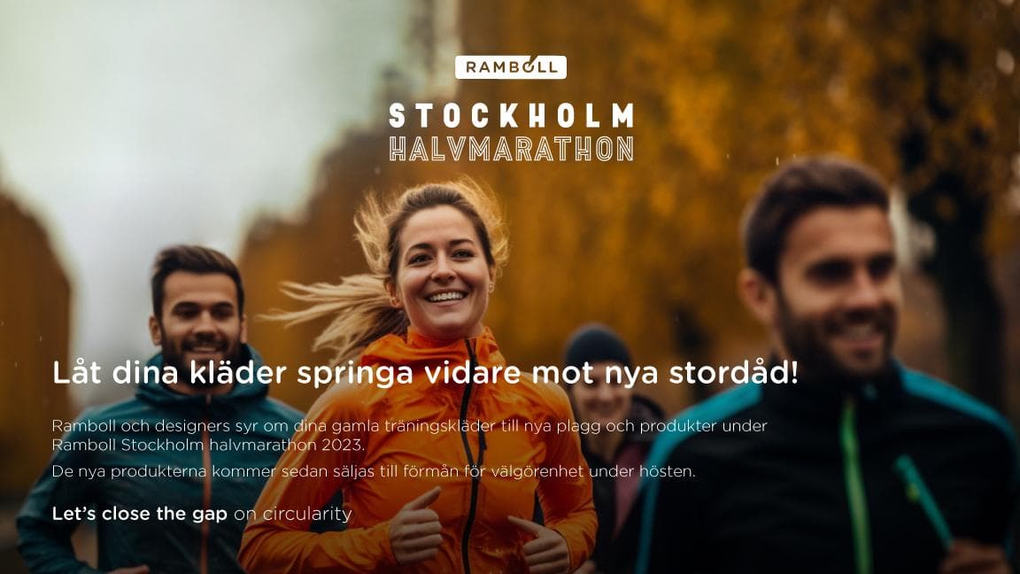 Ramboll Stockholm halvmarathon annons