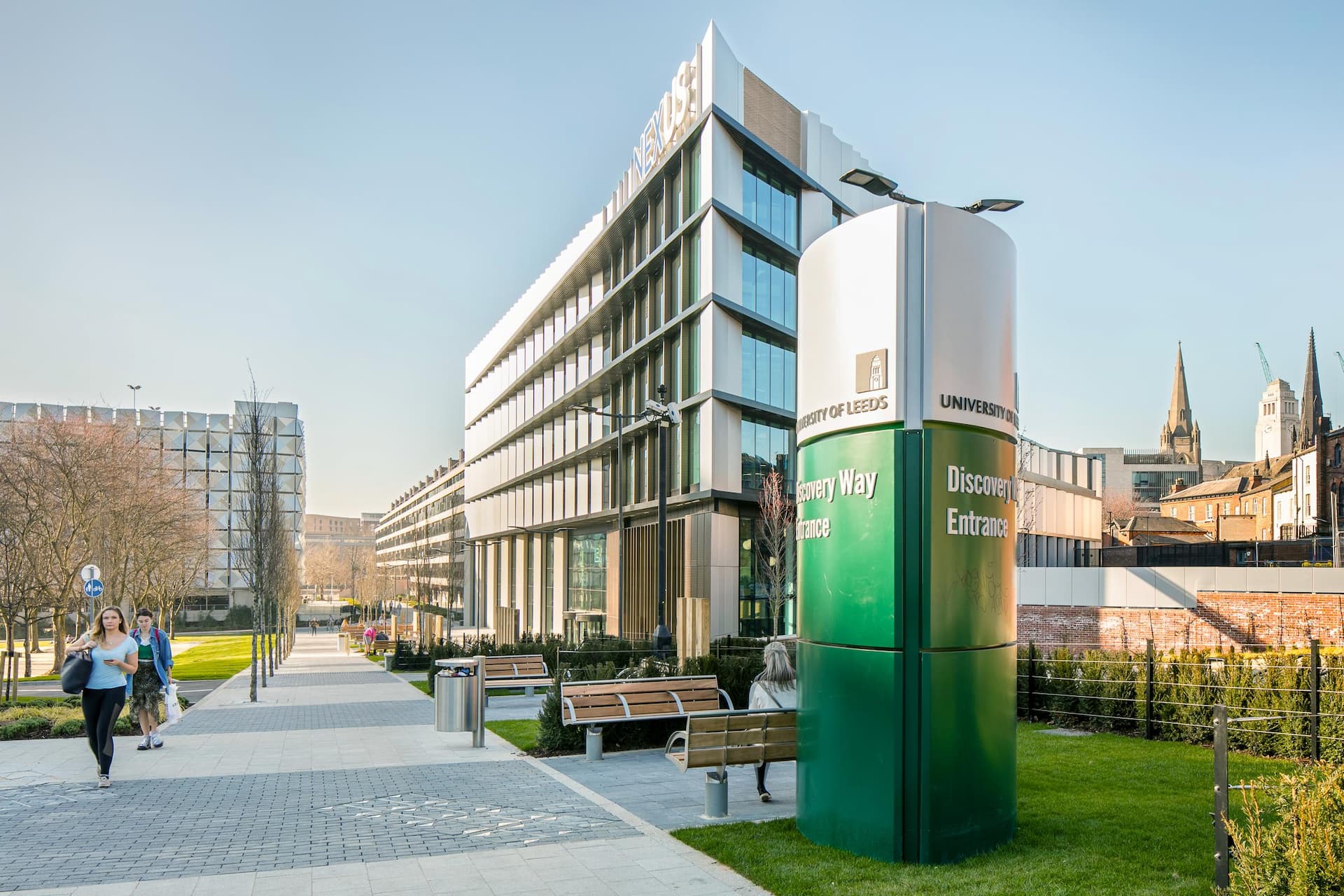 Nexus building on the University of Leeds campus enables businesses from all sectors to connect with the expertise, talent and facilities at the University of Leeds. Working together to accelerate and de-risk innovation and maximise commercial returns.