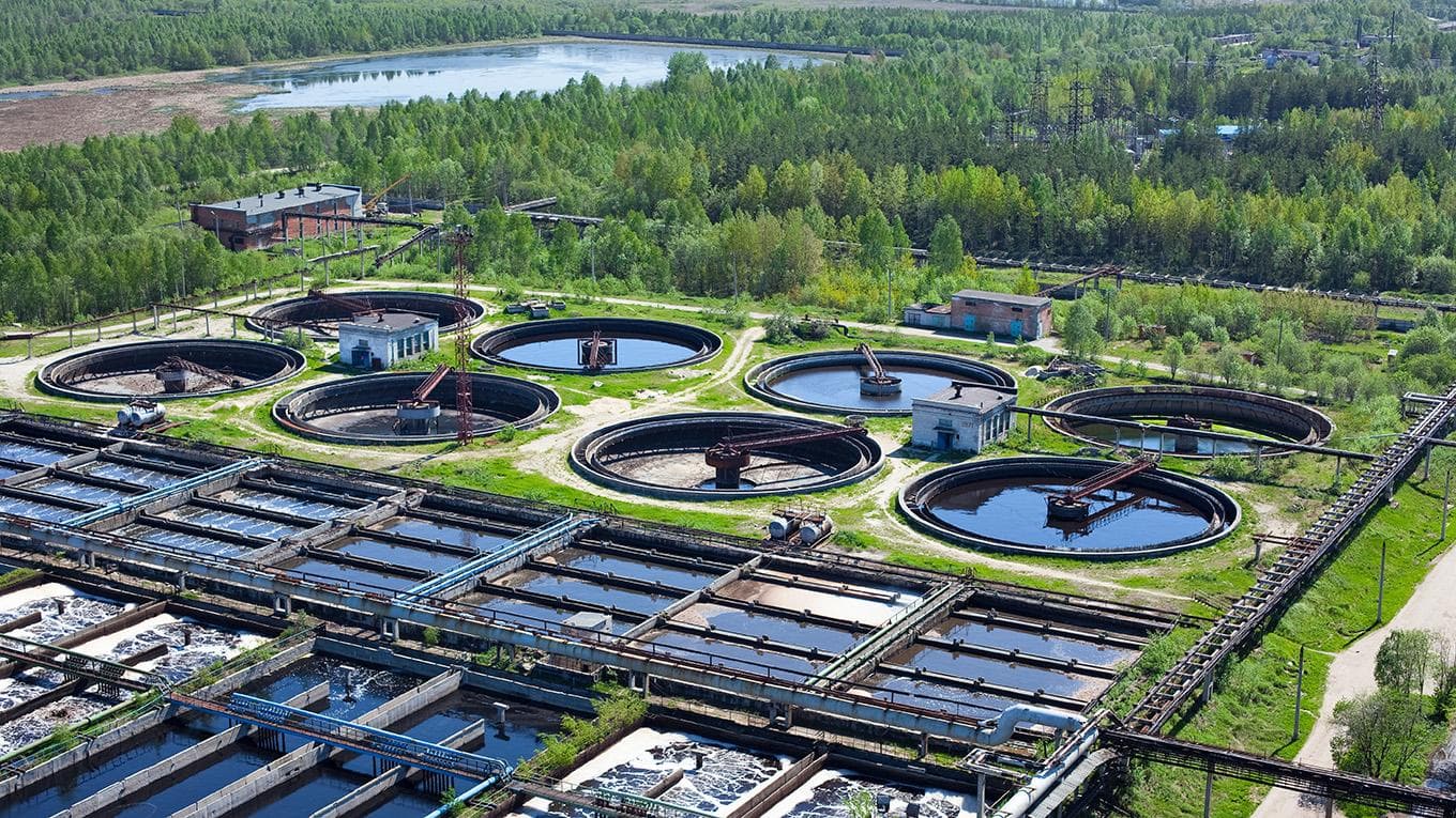 Water recycling on sewage treatment station; Shutterstock ID 78996031; purchase_order: Nathalie Parry PFAS