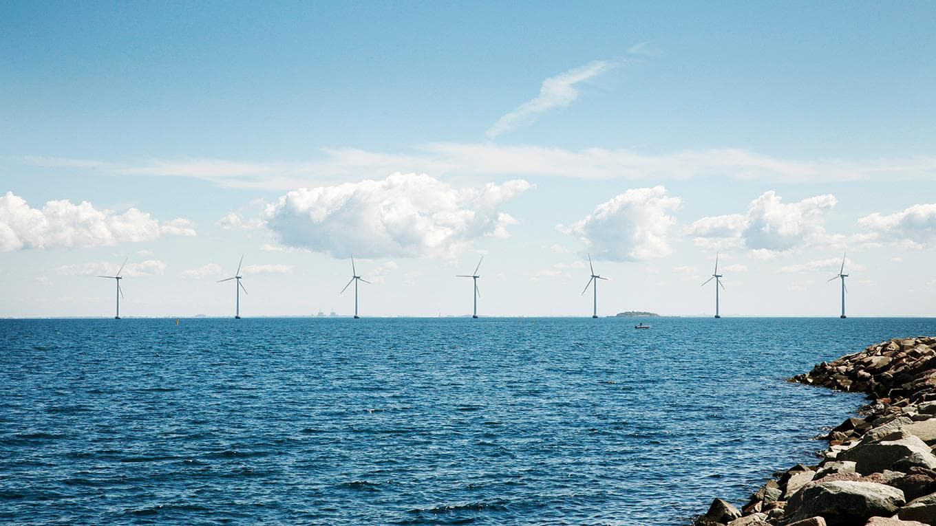 Offshore wind turbines at Øresund