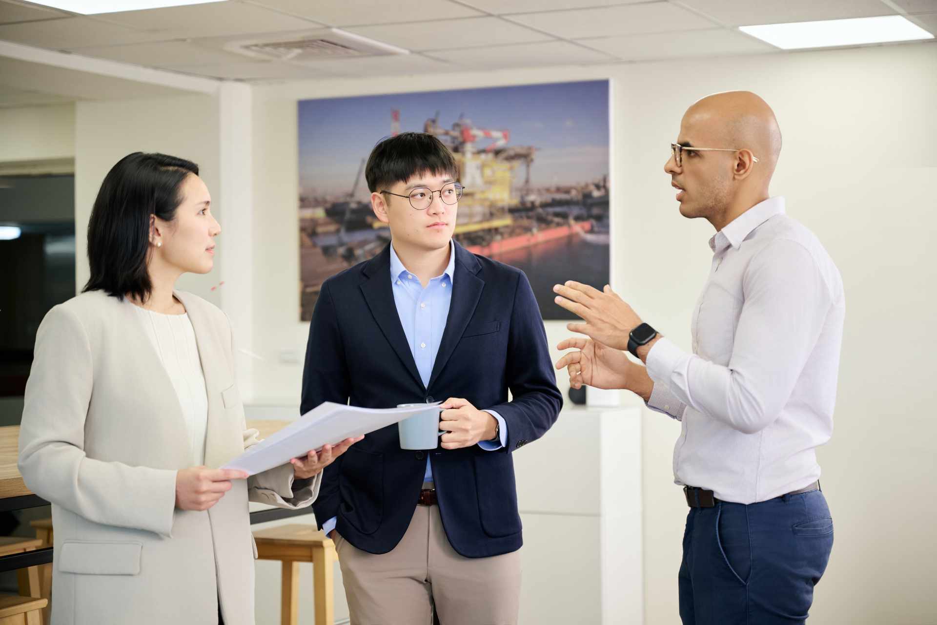 Group of employees in the office