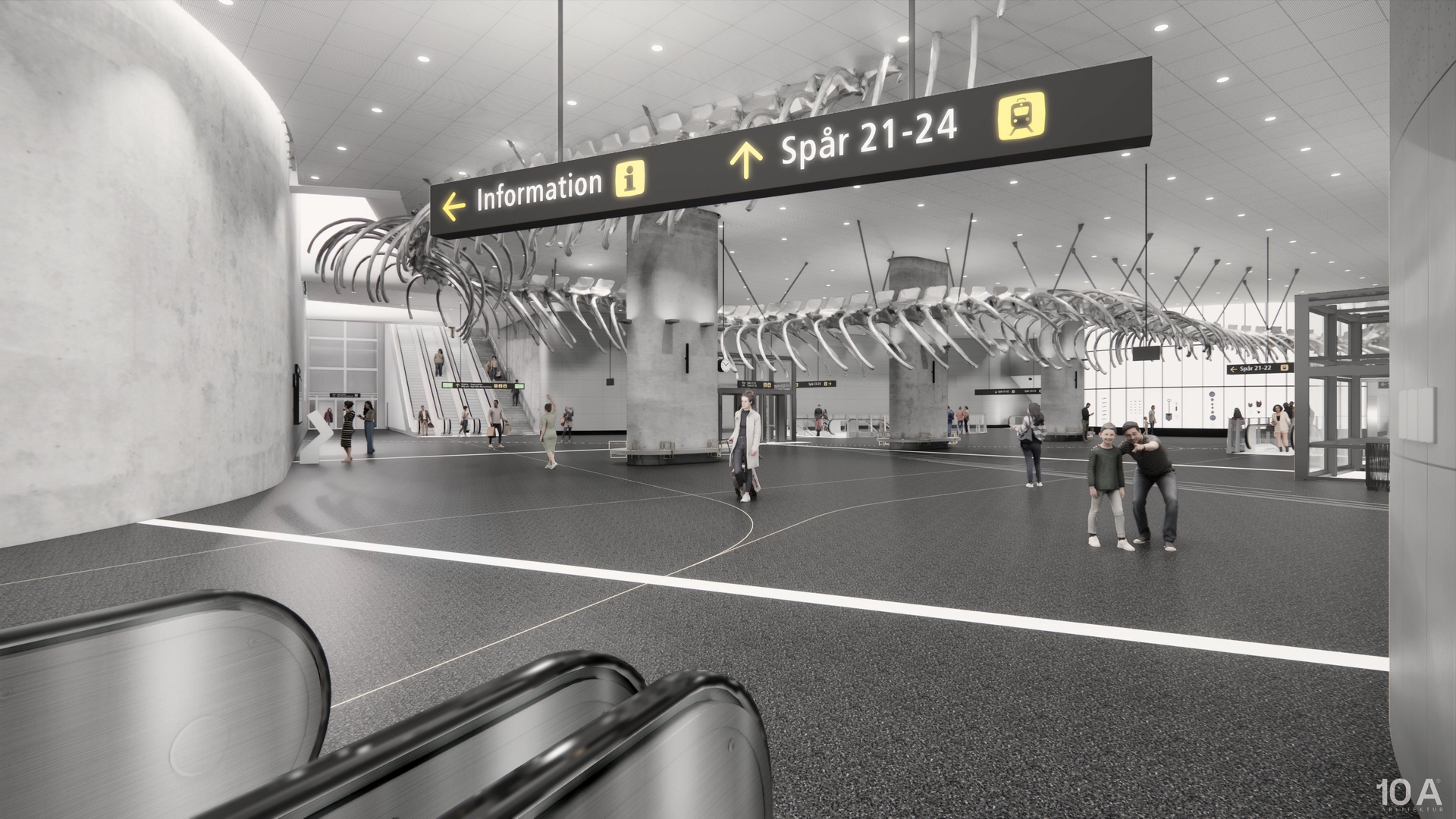 Haga Station is a new underground rail station in central Gothenburg, forming part of the West Link project to improve rail capacity and regional connectivity