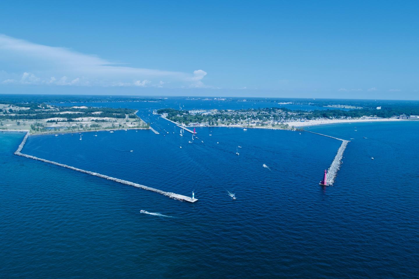 Muskegon Lake Channel